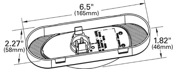 SuperNova® Oval LED Side Turn Marker Lights, Grommet Mount, Male Pin