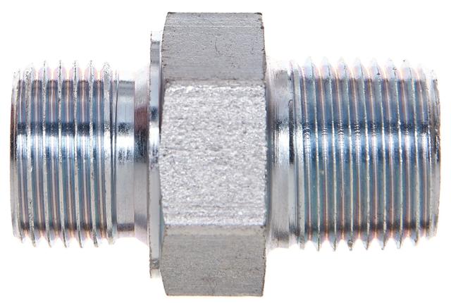 Male British Standard Pipe Parallel to Male Pipe NPTF