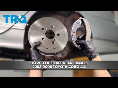How to Replace Rear Brakes 2003-2008 Toyota Corolla