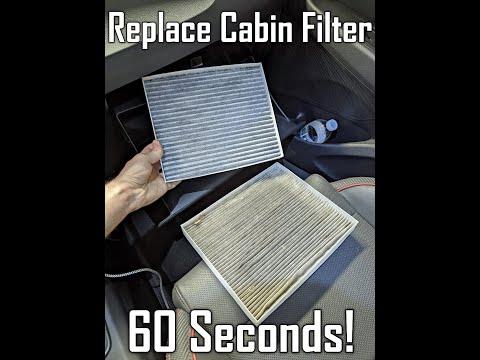How to replace your cabin air filter in 60 seconds! #cabinairfilter #airfilter #cabinfilter #hvac