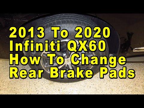 How to Replace Rear Brake Pads and Rotors on a 2014-2020 INFINITI QX60