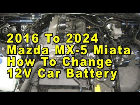 How to Replace the 12V Battery on a 2006-2023 Mazda MX-5 Miata (Trunk-Mounted) (Engine: Inline 4 2.0L)