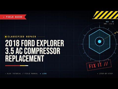 How to Replace the A/C Compressor on a 2013-2019 Ford Explorer (Engine: V6 3.5L)