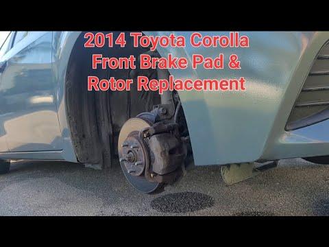 2014 Toyota Corolla // Front Brake Pad &amp; Rotor Replacement