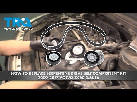 How to Replace Serpentine Drive Belt Component Kit 2009-2017 XC60 3.6L L6
