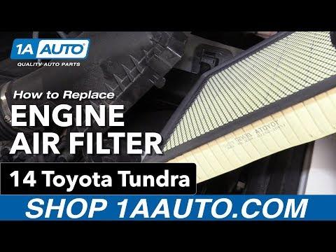 How to Replace Engine Air Filter 14-19 Toyota Tundra