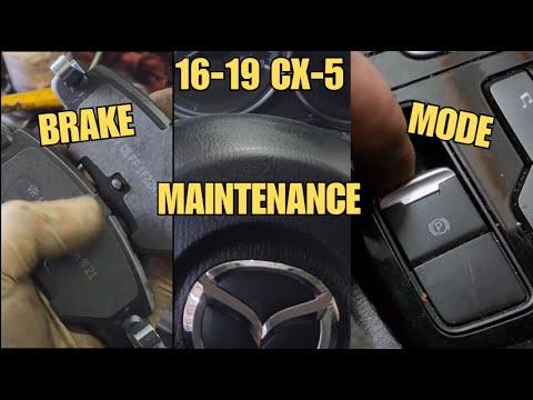 2016-2019 Mazda CX5 Parking Brake Service Mode Tutorial (No Scan Tool) and Rear Brake Replacement