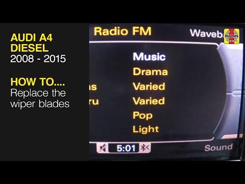 How to Replace Front Windshield Wiper Blades on a 2016 Audi A4 (Service Position)