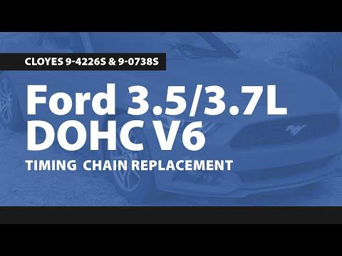 Ford 3.5/3.7L DOHC V6 Timing Chain Replacement, Cloyes 9-4226S &amp; 9-0738S