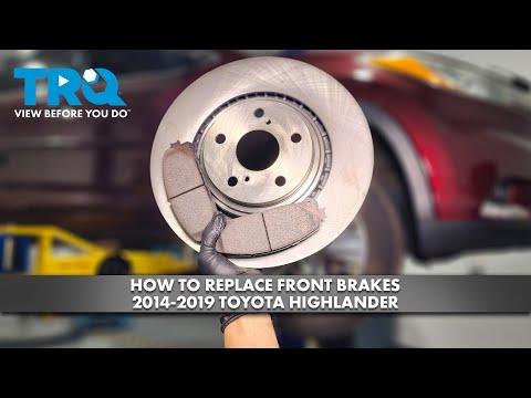 How to Replace Front Brake Pads on a 2015 Toyota Highlander