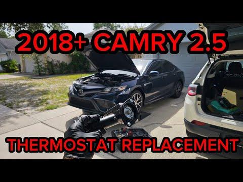 2018 2019 2020 2021 TOYOTA CAMRY 2.5 THERMOSTAT REPLACEMENT DIY