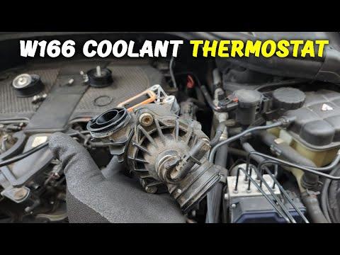 How to replace the Coolant thermostat for Mercedes ML350 /GLE350 (W166) 2012-2019