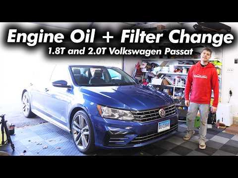How to Change Engine Oil + Filter: 2014-2019 Volkswagen Passat (1.8T &amp; 2.0T TSI)