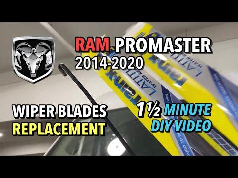 How to Replace Front Windshield Wiper Blades on a 2016 Ram ProMaster 1500