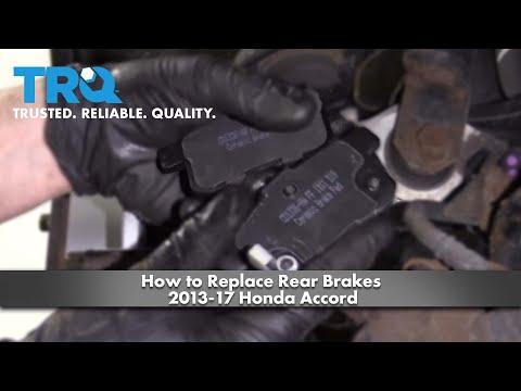 How to Replace Rear Brake Pads and Rotors on a 2008-2017 Honda Accord (Trim: EX-L | Body: Sedan)