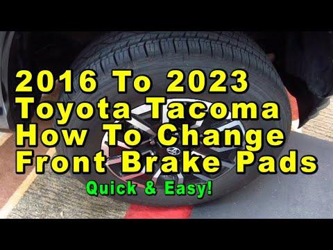 How to Replace Front Brake Pads on a 2016-2025 Toyota Tacoma (Trim: SR)