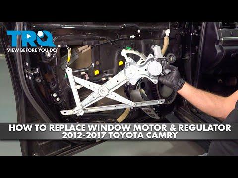 How to Replace Front Window Motor &amp; Regulator Assembly 2012-2017 Toyota Camry