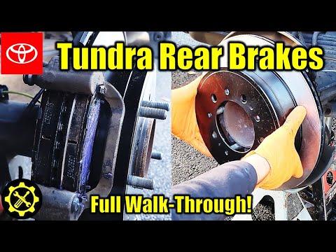 2007-2021 Toyota Tundra 2008-2022 Toyota Sequoia REAR BRAKE PAD and ROTOR Replacement!