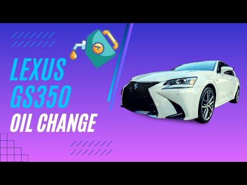 2016-2020 Lexus GS350 Oil Change (2GR-FKS Engine)