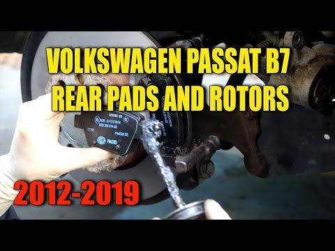 2012-2019 VW Passat B7 Rear Brake Pads / Rotor Replacement DIY (SAVE $$$)