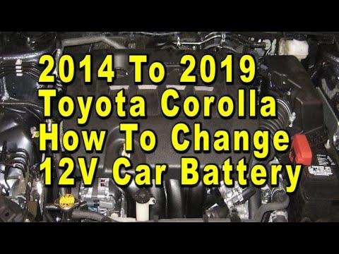 How to Replace the 12V Battery on a 1982-2019 Toyota Corolla (Group 35) (Engine: Inline 4 1.8L)