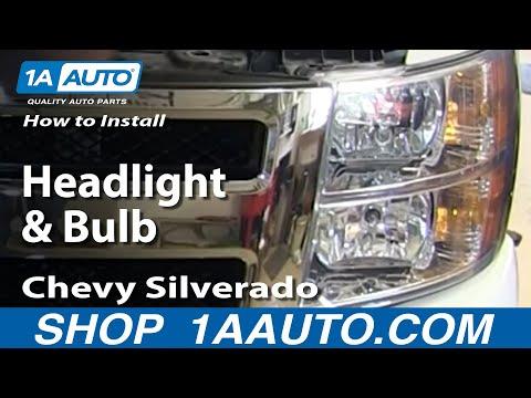 How To Replace Headlights &amp; Bulbs 07-13 Chevy Silverado