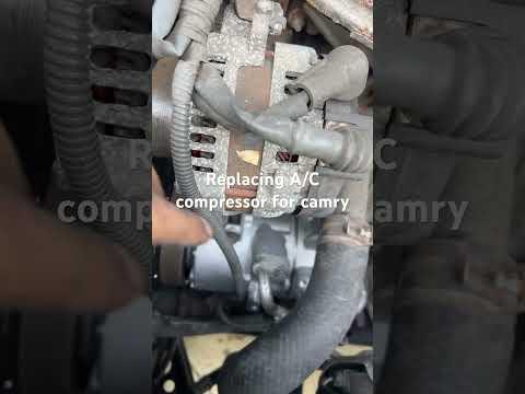Replacing A/C compressor on toyota camry!!