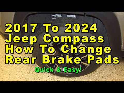 How to Replace Rear Brake Pads on a 2017-2022 Jeep Compass (EPB or Manual Parking Brake) (Engine: Inline 4 2.4L)
