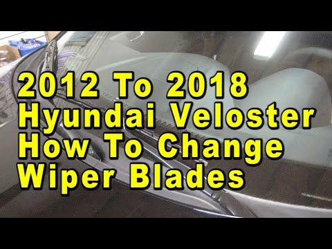 How to Replace Front Windshield Wiper Blades on a 2012-2017 Hyundai Veloster