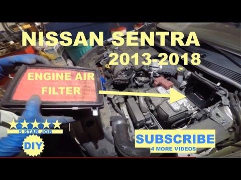 How to change engine air filter on 2017 Nissan Sentra