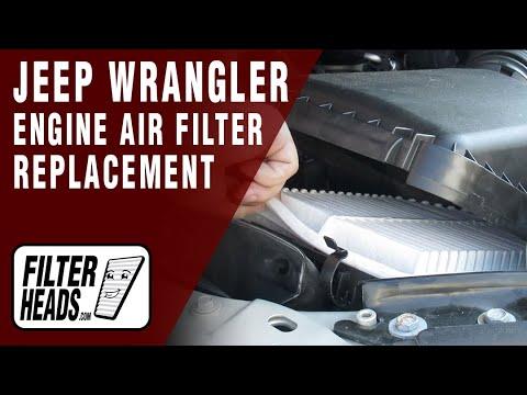 How to Replace Engine Air Filter 2007-2011 Jeep Wrangler V6 3.8L