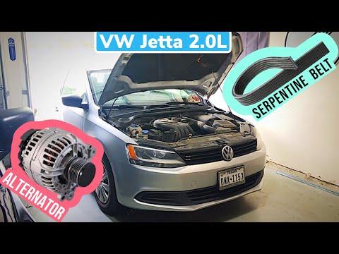How To Replace VW Jetta Alternator &amp; Serpentine Belt, MK6 2011-2018