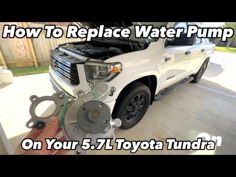 How To Replace Water Pump 5.7 Toyota Tundra Sequoia LX570 2007-2021