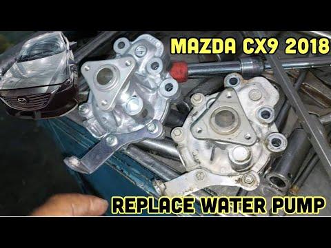 Mazda CX9 2018 !! Replace water pump