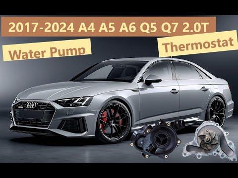 2017-2024 Audi A4 A5 A6 Q5 Q7 2.0T Thermostat Water Pump Replacement Repair Coolant Throttle Body