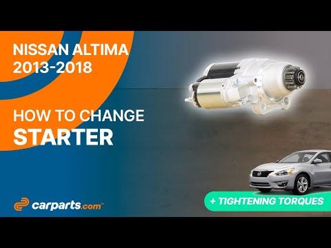 How to replace the Starter 2013 - 2018 Nissan Altima ⚡