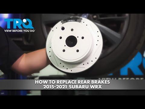 How to Replace Rear Brakes 2015-2021 Subaru WRX
