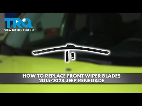 How to Replace Front Windshield Wiper Blades on a 2015-2023 Jeep Renegade