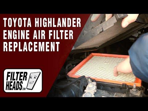 How to Replace Engine Air Filter 2014 Toyota Highlander 3.5L V6 | AF5190, TA36116