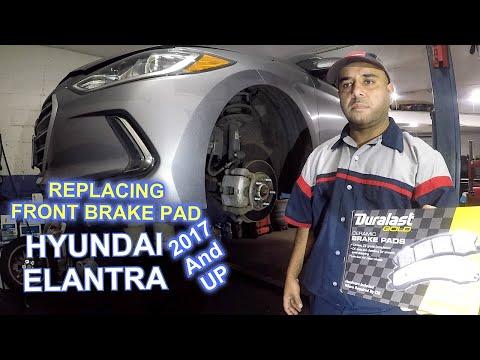 How to replace front brake pads on 2018 Hyundai Elantra
