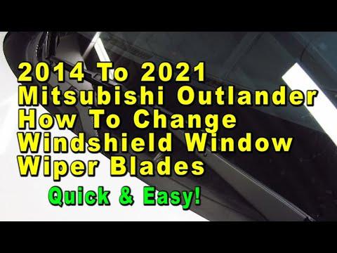 How to Replace Front Windshield Wiper Blades on a 2014-2020 Mitsubishi Outlander