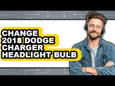 How to Replace Both Headlight Bulbs on a 2018 Dodge Charger (Low & High Beam)