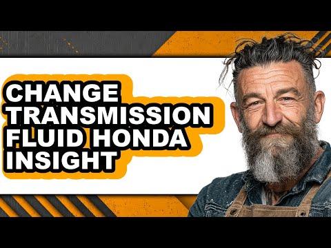 How To Change Transmission Fluid Honda Insight - Full Guide