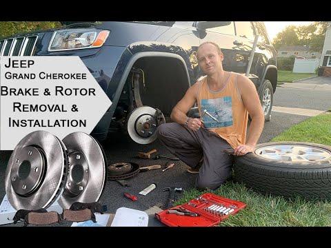 Jeep Grand Cherokee Front Brake Pads Rotors Install Removal Replacement 2014 /  2011-2018 etc
