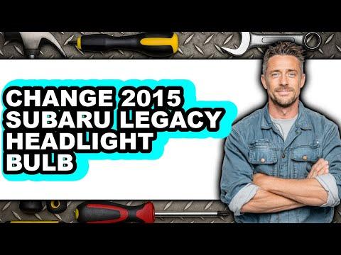 How To Change 2015 Subaru Legacy Headlight Bulb (Full Guide)