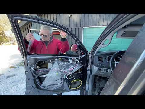 Marys 2015 Tacoma - Replacing the drivers side window in our tacoma.
