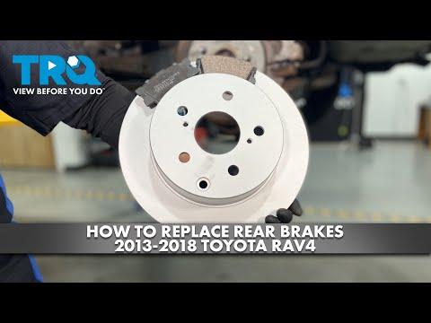 How to replace Rear Brakes 2013-2018 Toyota RAV4