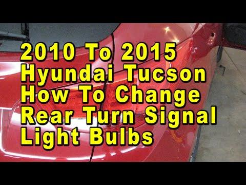 How to Replace Rear Turn Signal Bulbs on a 2005-2018 Hyundai Tucson