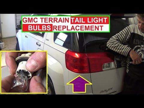 GMC Terrain Brake Light, Tail Light, Rear Turn signal light bulb Replacement  Tail Light Removal