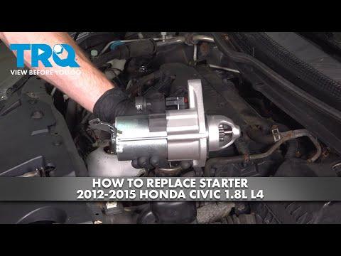 How to Replace Starter 2012-2015 Honda Civic 1.8L L4